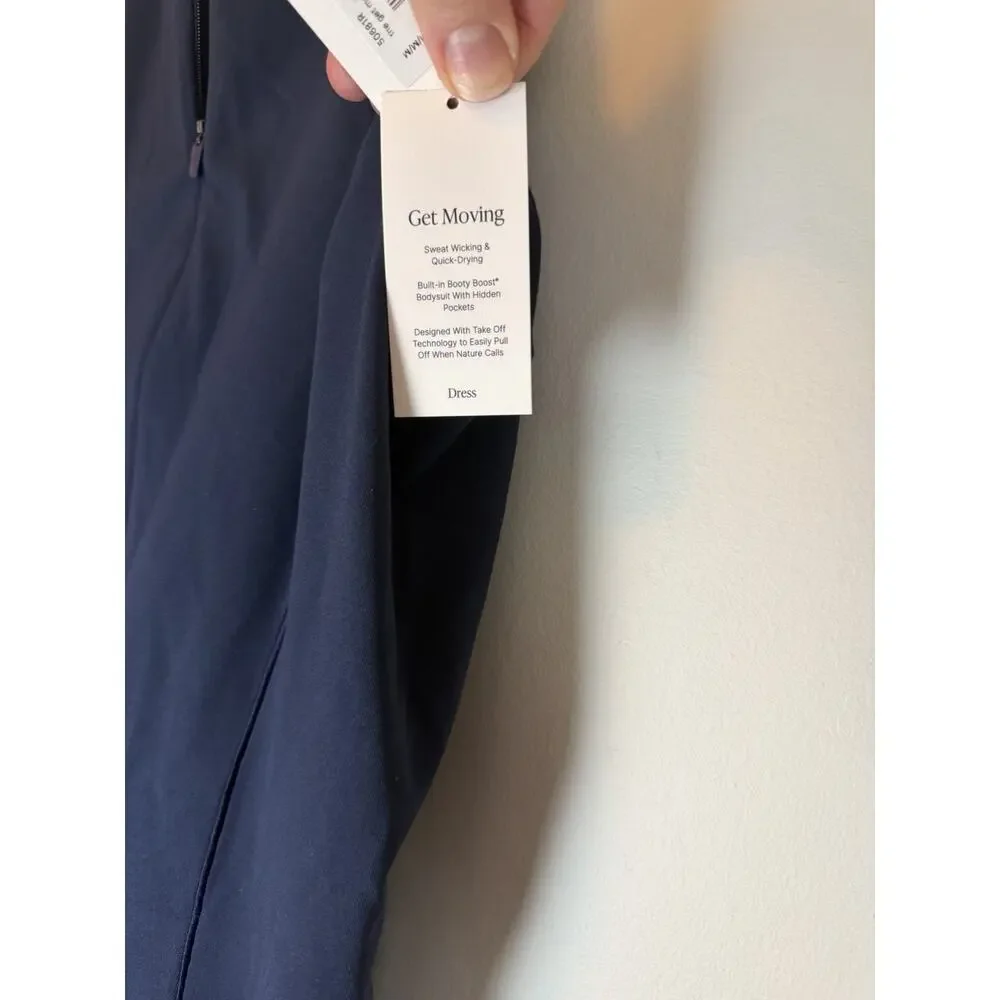 SPANX Shape Get Moving Zip Front Dress Shorts Underneath Navy Sz M NEW NWT $138 - Picture 10 of 15